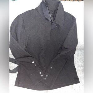 Black Figs XS Nala Long Sleeve Scrub Top